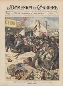 Een vrolijke kermis in de Hoge Pyreneeën opgeschrikt door de inval van een wild zwijn
